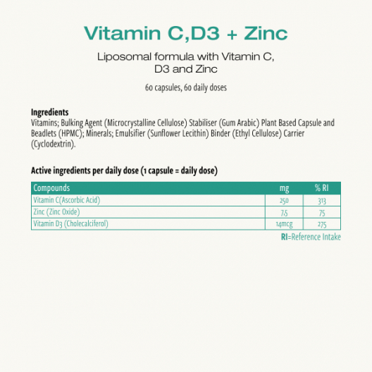 C-, D3-vitamin + zink