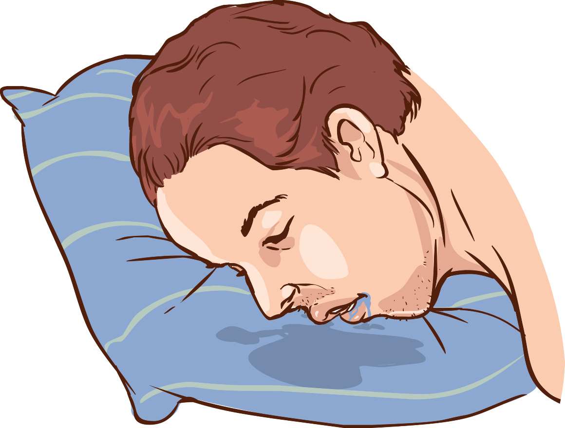 Søvnpositioneringsteknikker til reduktion af savlen